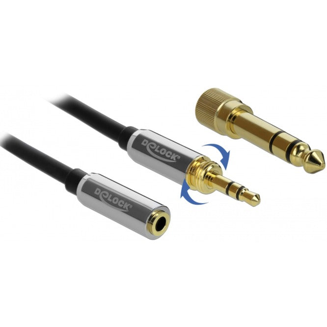 Delock Stereo Jack 3.5 mm 3-pin Male> Female