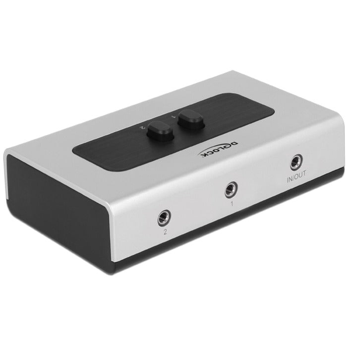 Delock Switch Stereo Jack 3,5 mm 2 Port Manual Bidirectio