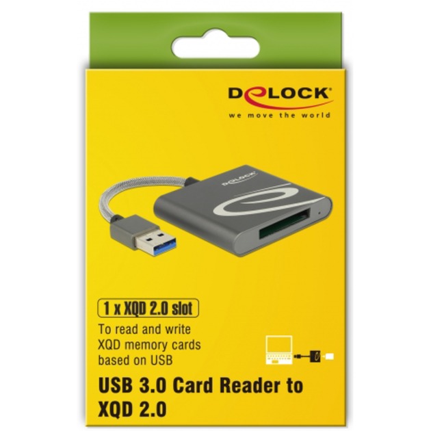 DeLOCK USB 3.0 card reader for XQD 2.0 memory cards