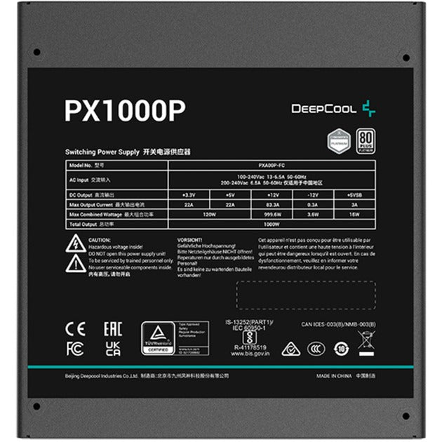 Deepcool px-p 1000w platino