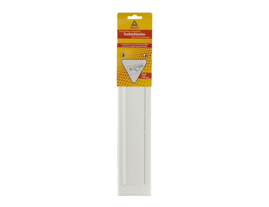 Deltafix letterbox brush with flap - white