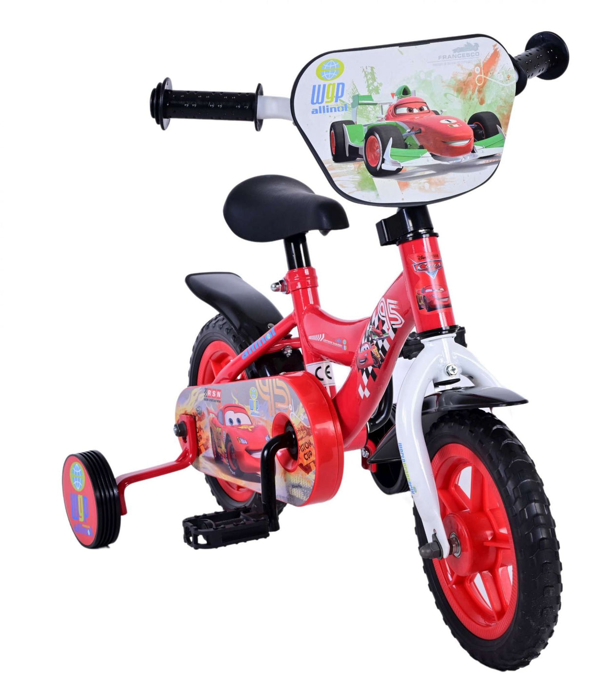 Disney Cars Children's Bike - Boys - 10 inch - Red - Fixed Gear