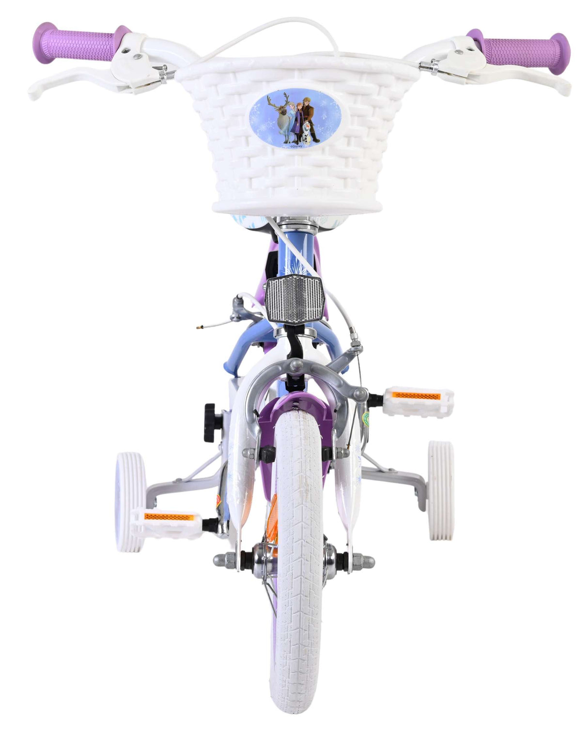 Disney Frozen 2 children's bicycle - girls - 12 inch - blue-purple - two hand brakes