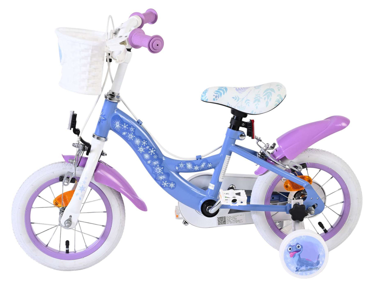 Disney Frozen 2 children's bicycle - girls - 12 inch - blue-purple - two hand brakes