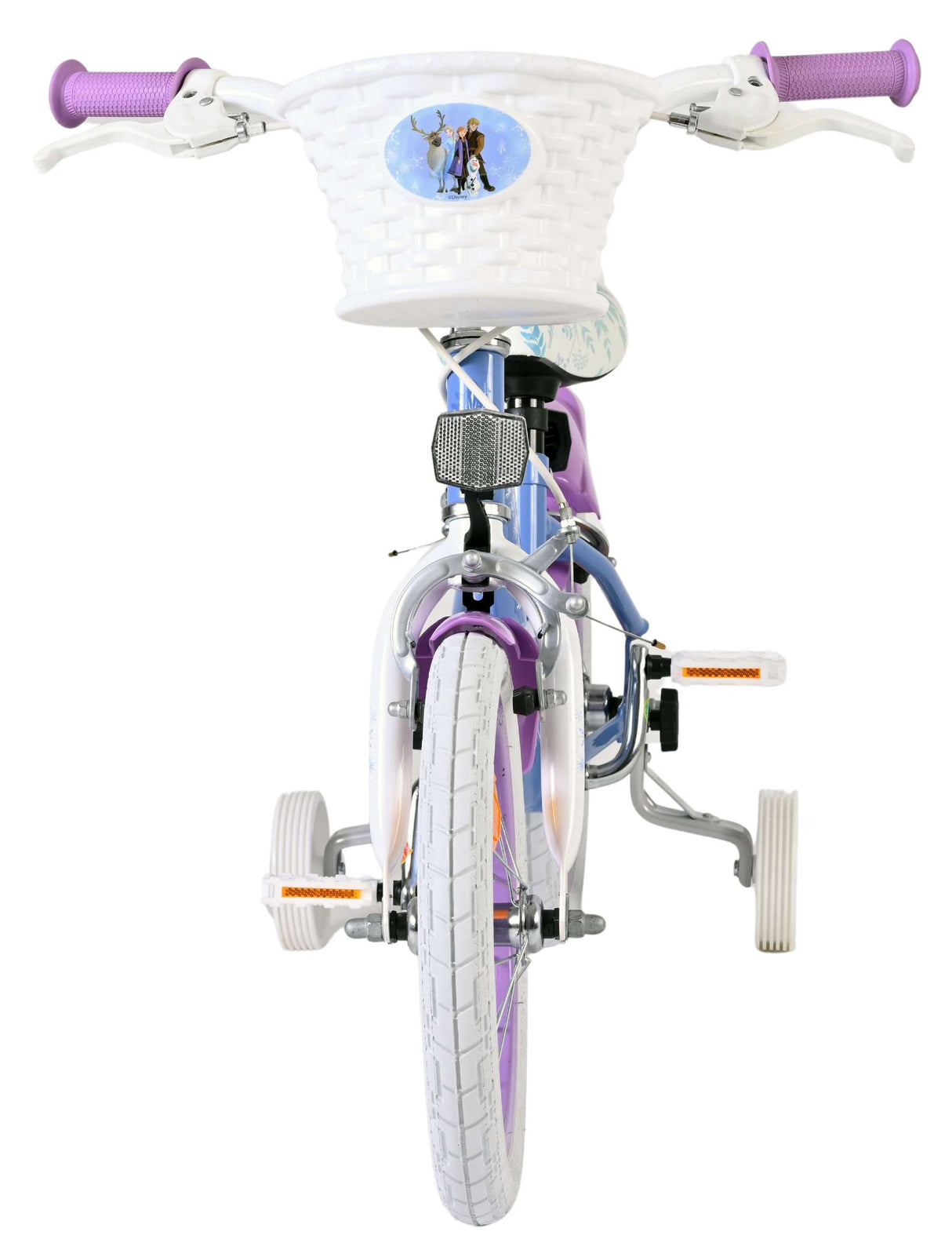 Volare Disney Frozen 2 children's bicycle - girls - 14 inch - blue-purple - two hand brakes
