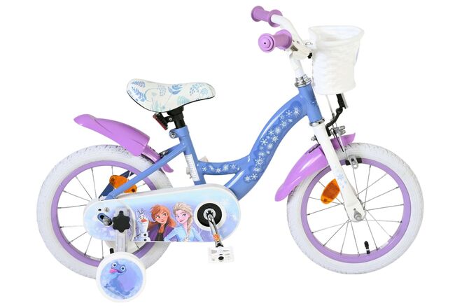 Disney Die Eiskönigin Disney Frozen 2 Kanner Vëlo - Meedercher - 14 Zoll - Blo Purple