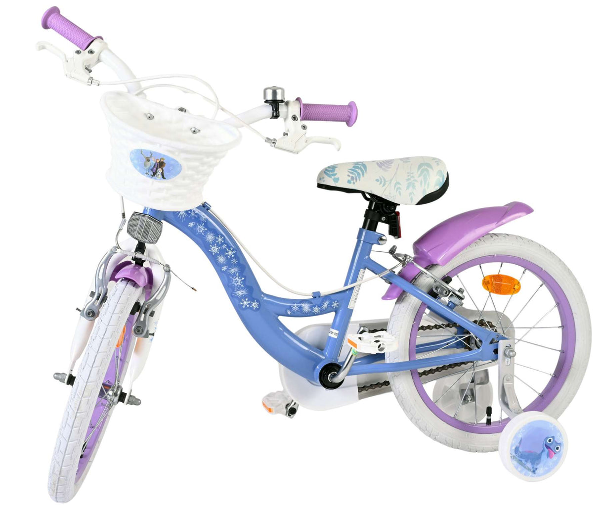 Volare Disney Frozen 2 children's bicycle - girls - 16 inch - blue-purple - two hand brakes