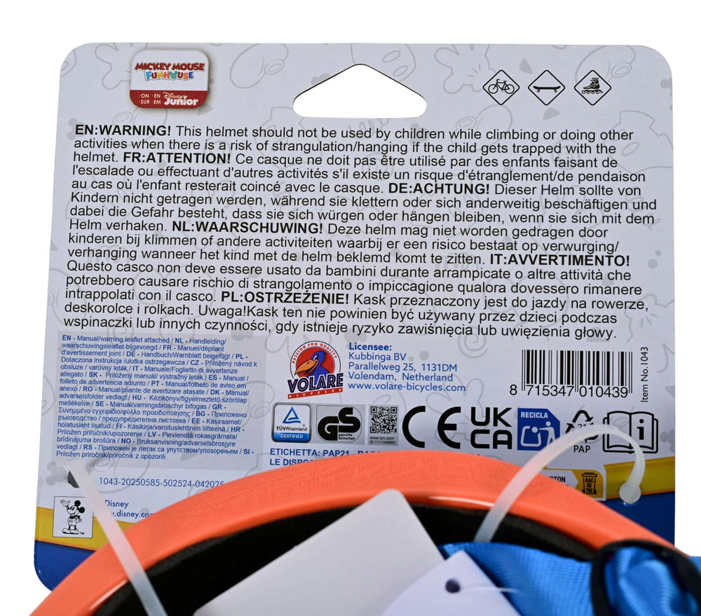 Mickey Mouse Disney Mickey bicycle helmet