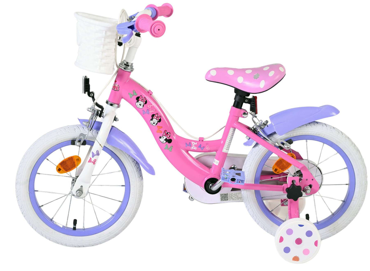 Disney Minnie Mouse children's bicycle - girls - 14 inch - pink - two hand brakes