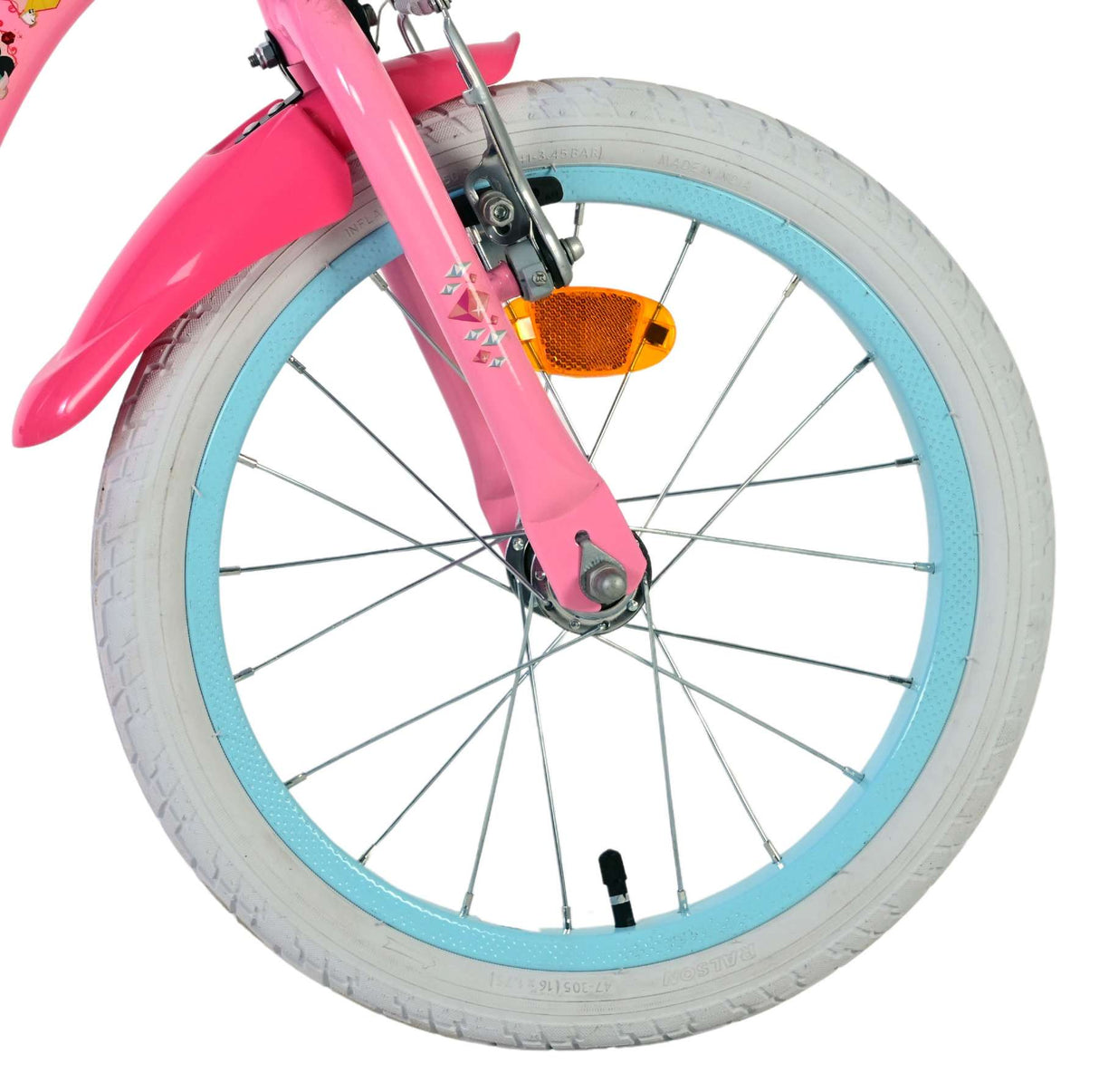 Disney princess children's bicycle - girls - 16 inch - pink - two hand brakes