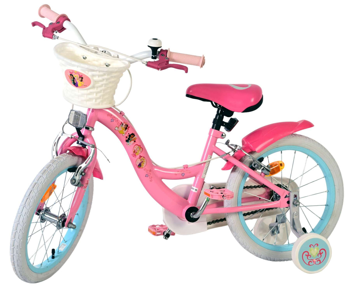 Disney princess children's bicycle - girls - 16 inch - pink - two hand brakes