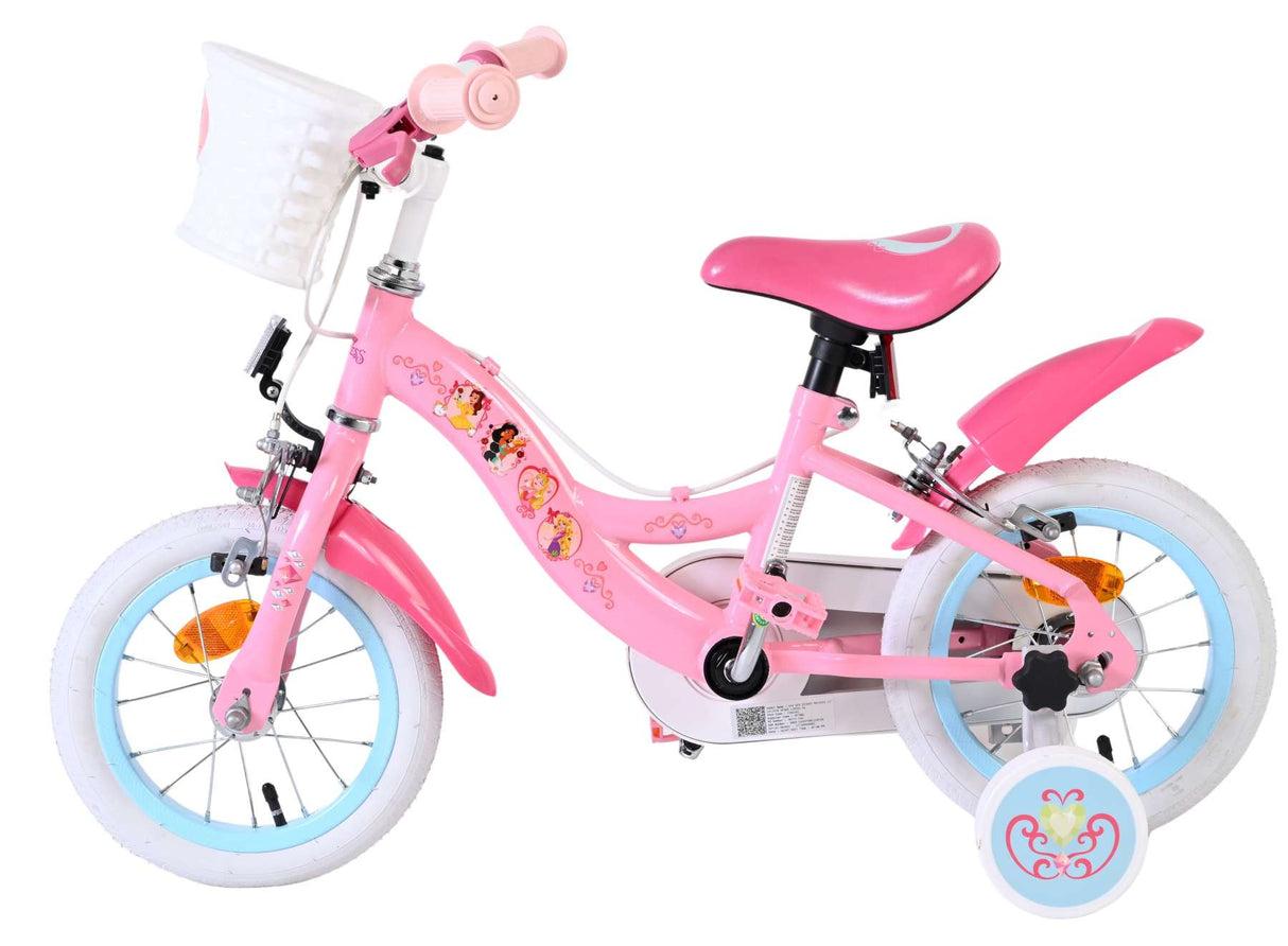 Disney princess children's bicycle - girls - 12 inch - pink - two hand brakes