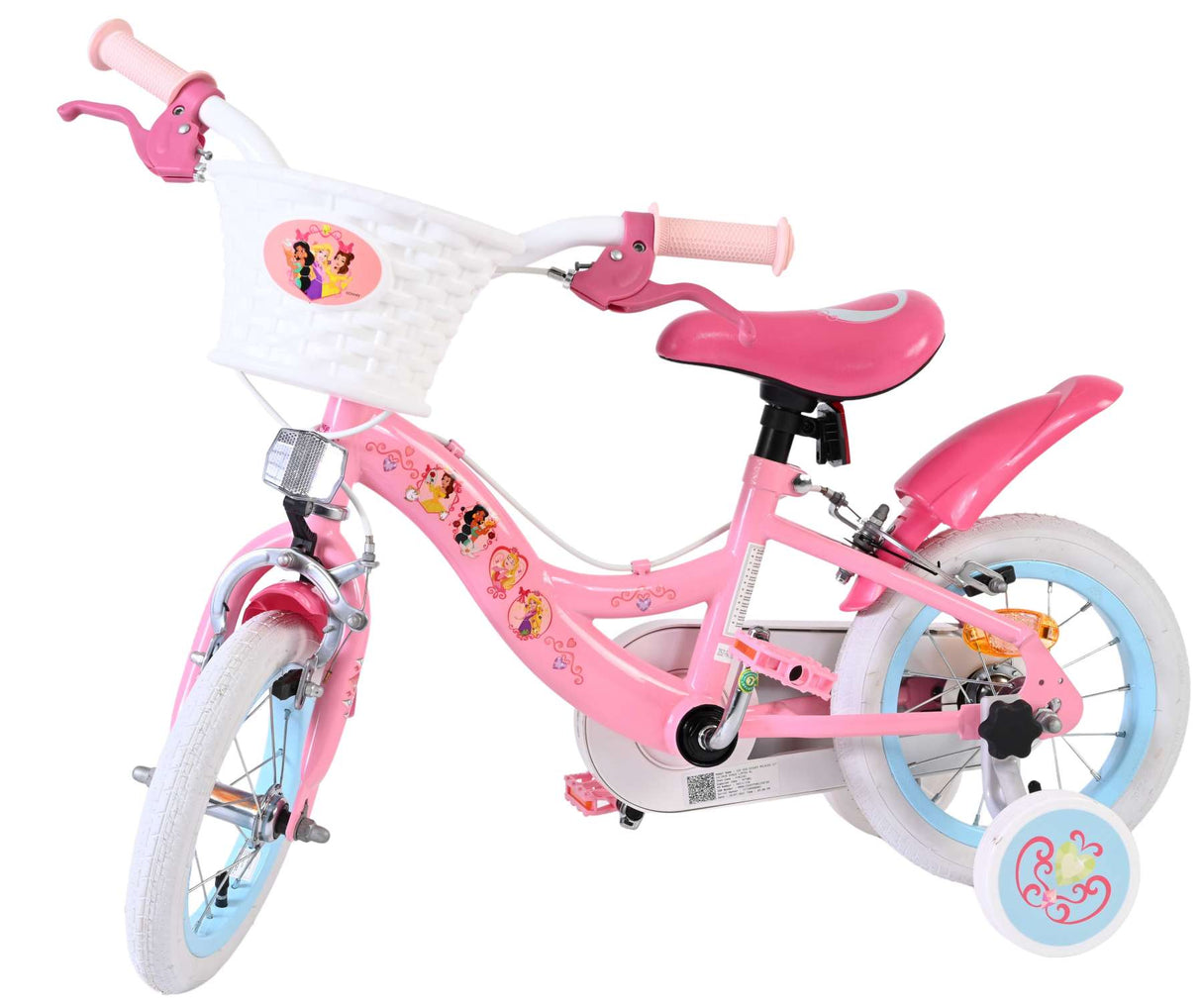 Disney princess children's bicycle - girls - 12 inch - pink - two hand brakes