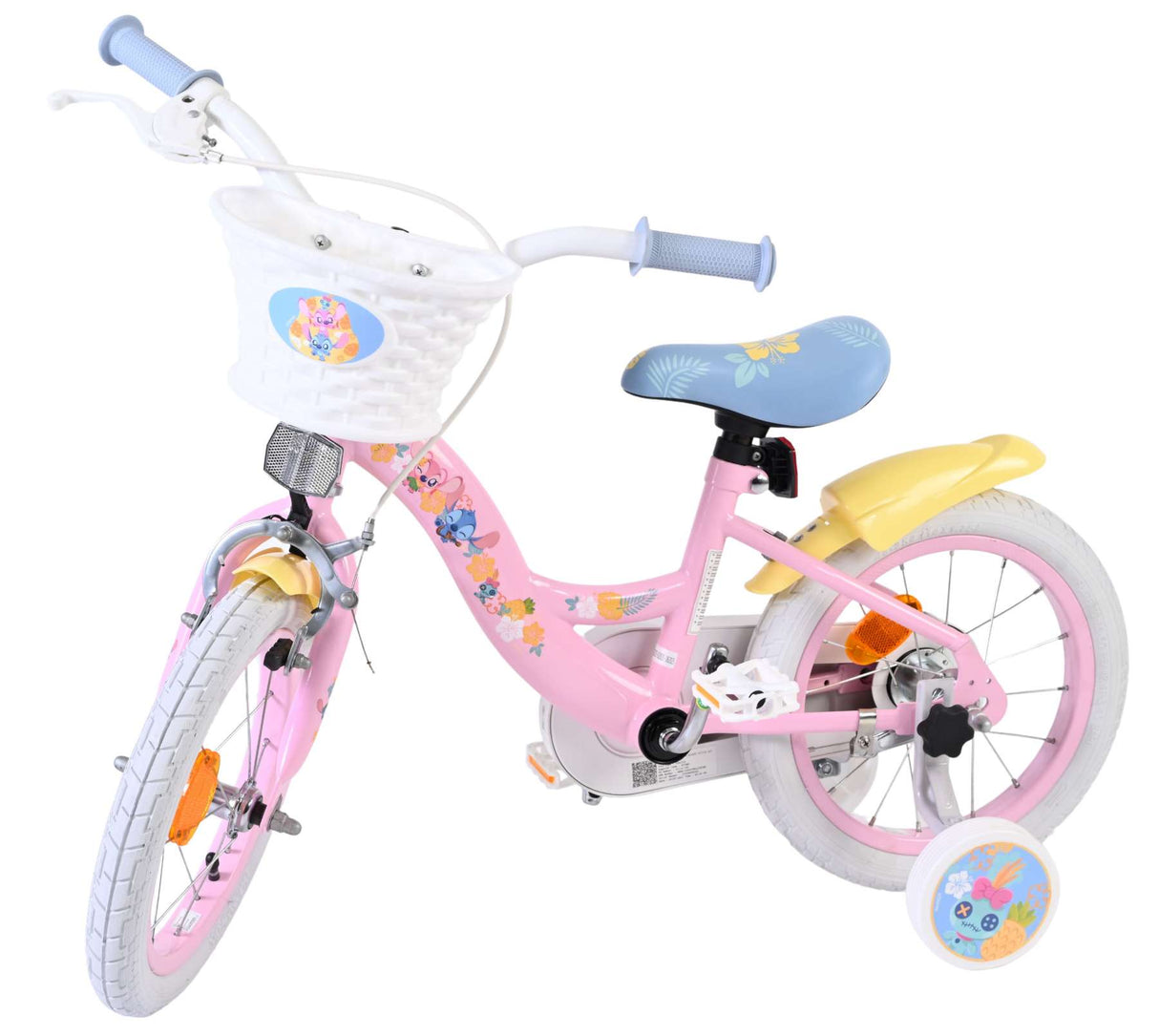 Disney Stitch children's bicycle - girls - 14 inch - pink
