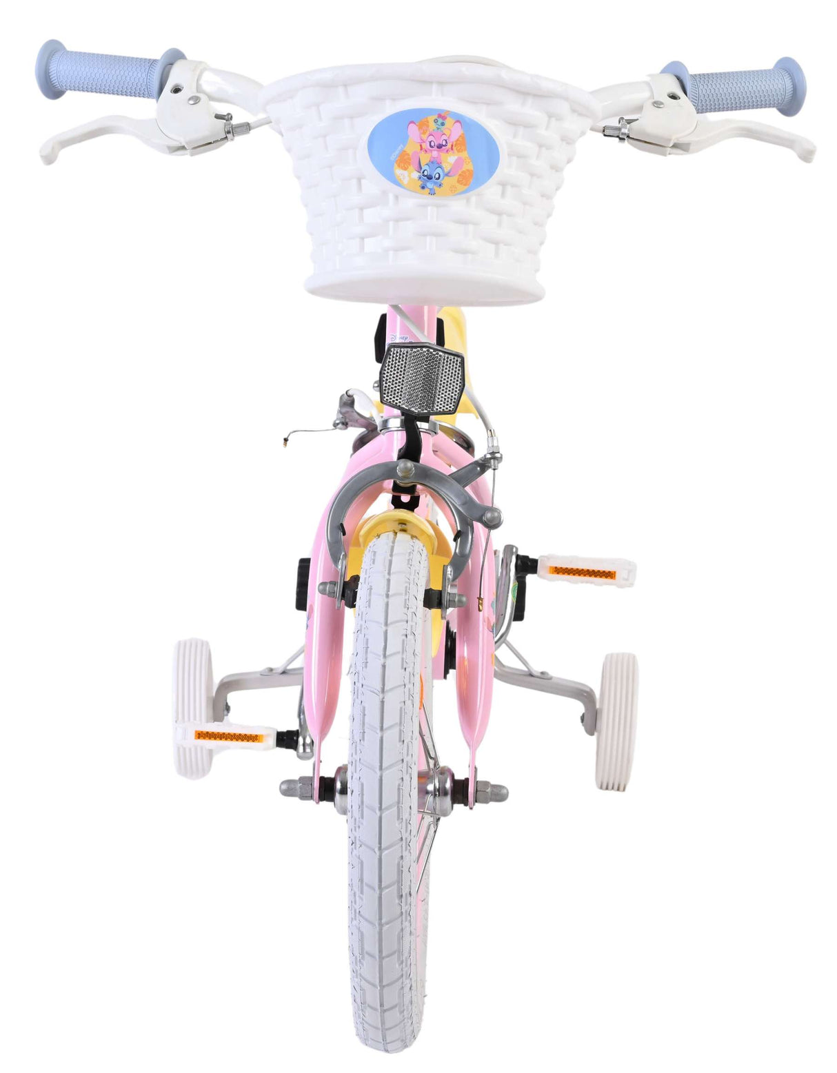 Stich disney stitch kinderfiets - meisjes - 14 inch - roze - twee handremmen