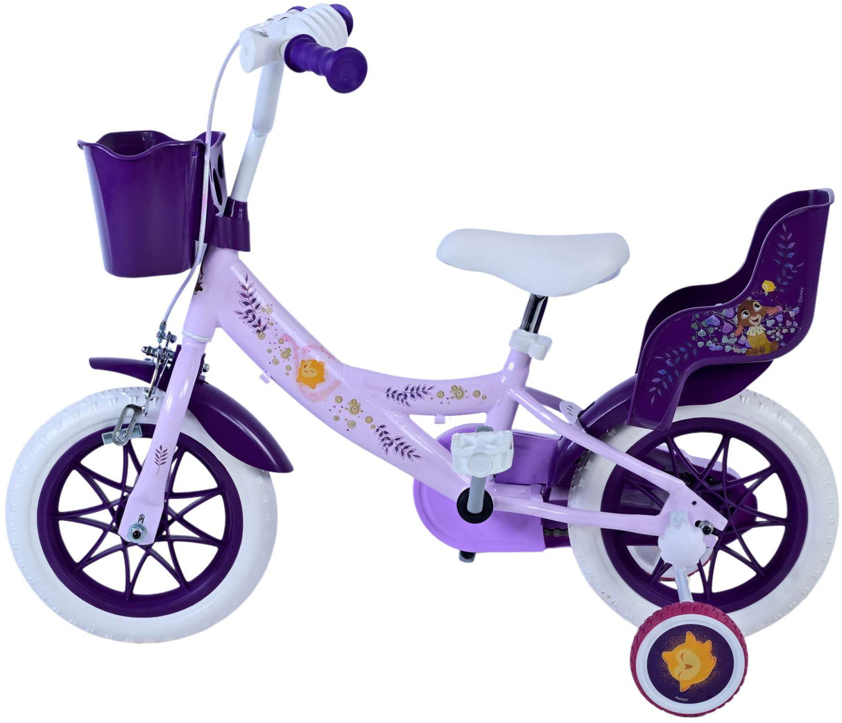 Deseos deseos kinderfiets chicas 12 pulgadas moradas