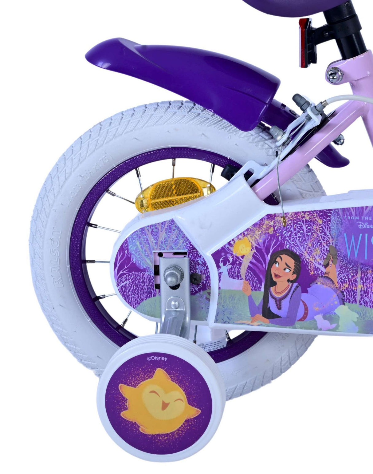 Wish Disney Children's Bicycle - Girls - 12 pouces - Purple - deux freins à main