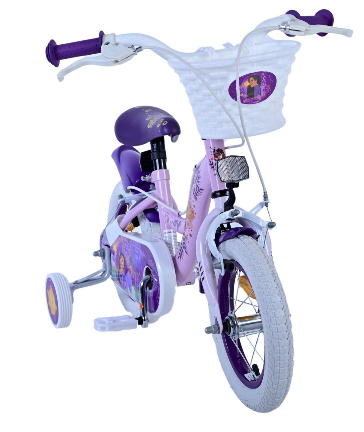 Wish Disney Children's Bicycle - Girls - 12 pouces - Purple - deux freins à main