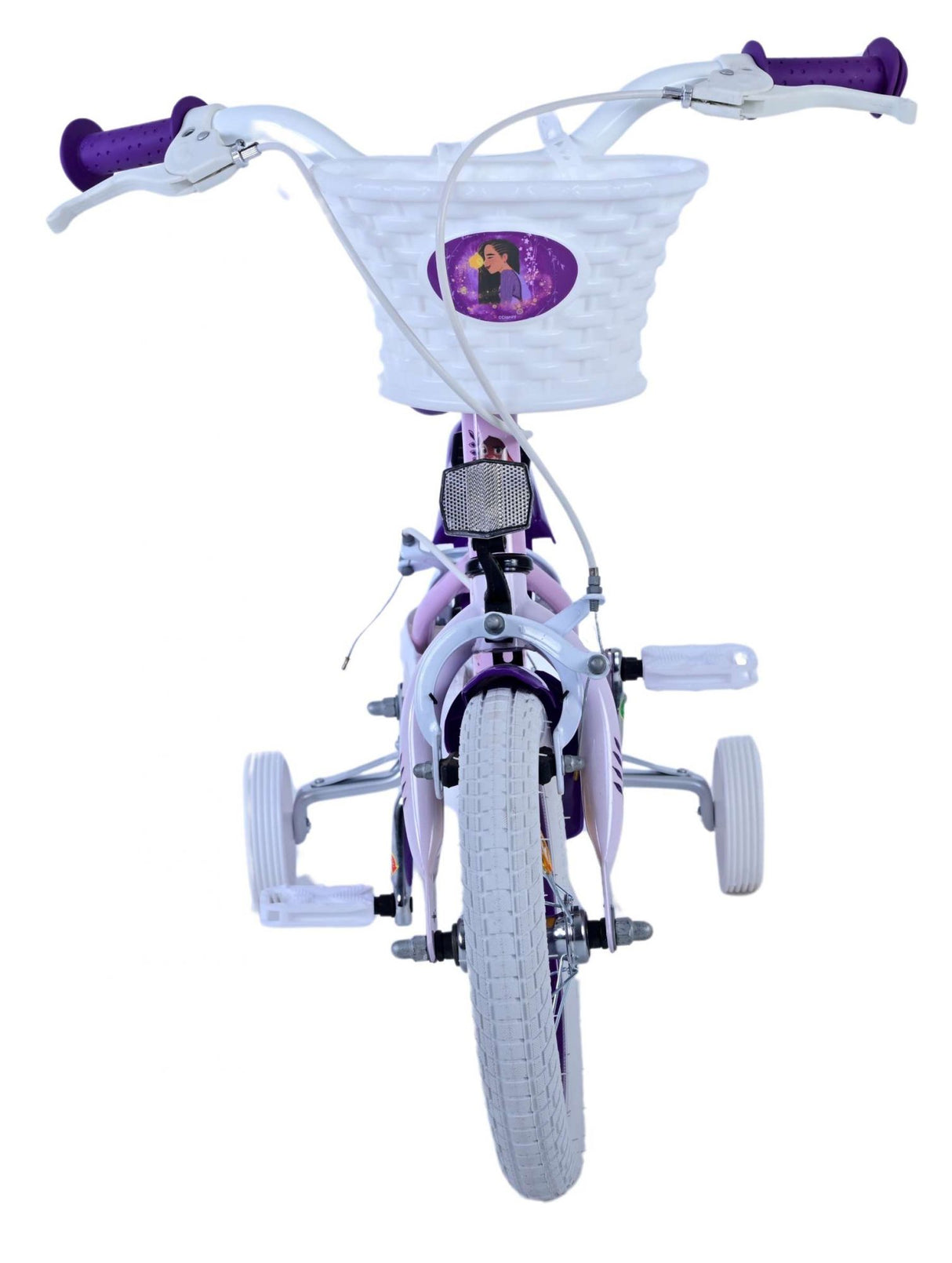 Wish Disney Children's Bicycle - Girls - 12 pouces - Purple - deux freins à main