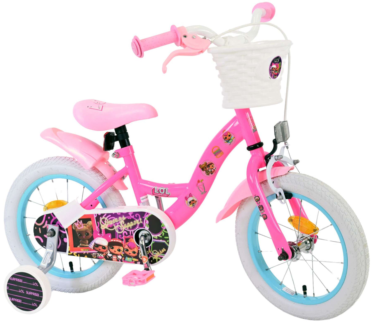 Volare dolls children's bicycle - girls - 14 inches - pink