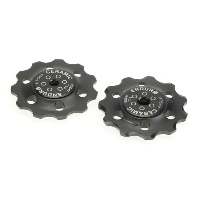 Enduro bearings jockey wheel set zero ceramic - sram - 11 speed - black