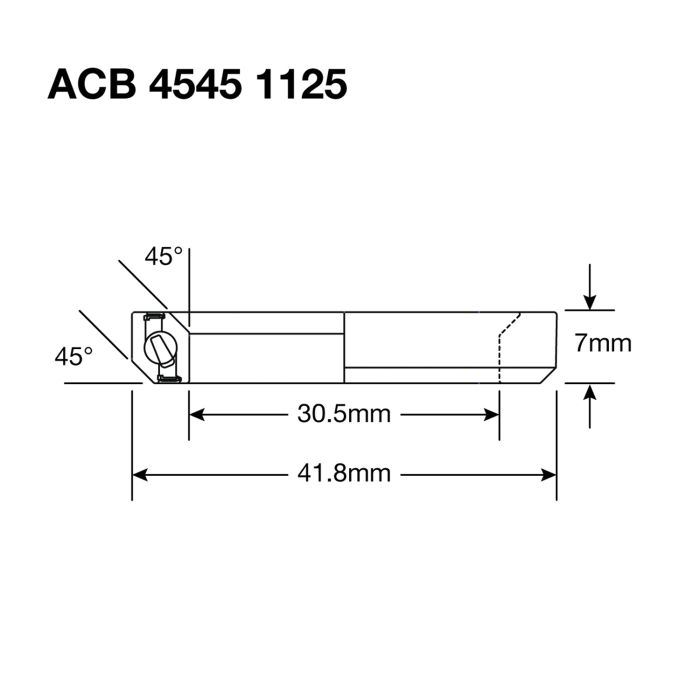 Enduro Lager Balhead ACB 4545 1125 BO 30.5x41,8x6,5 mm (45x45 °)