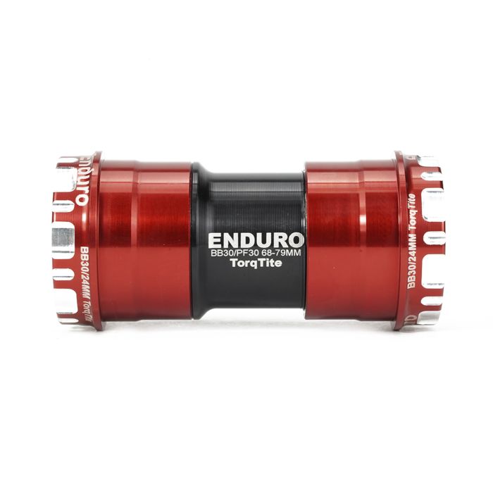 Enduro bearings torqtite bottom bracket - bb30 to 24mm - xd-15 corsa - red