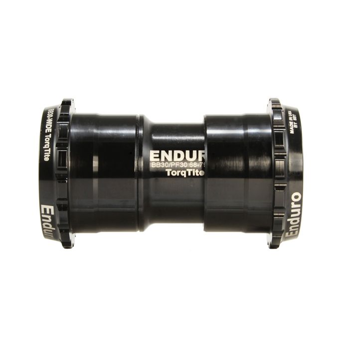 Enduro bearings torqtite bottom bracket - bb30 to 30mm - ac ss - black