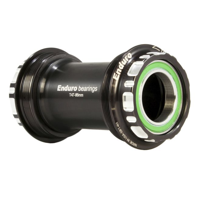Enduro bearings t47 bottom bracket to 24mm - ac ss - black