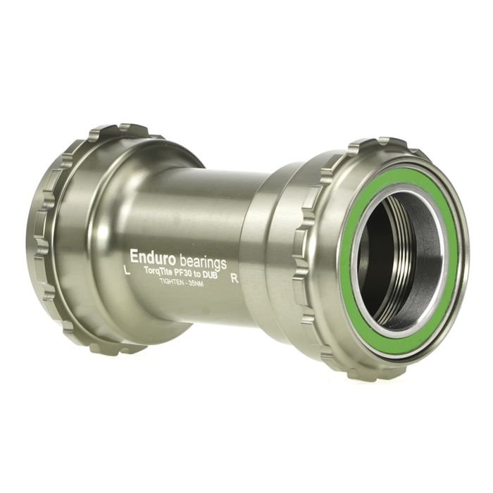 Enduro bearings torqtite bottom bracket - pf30 to dub - ss - graphite