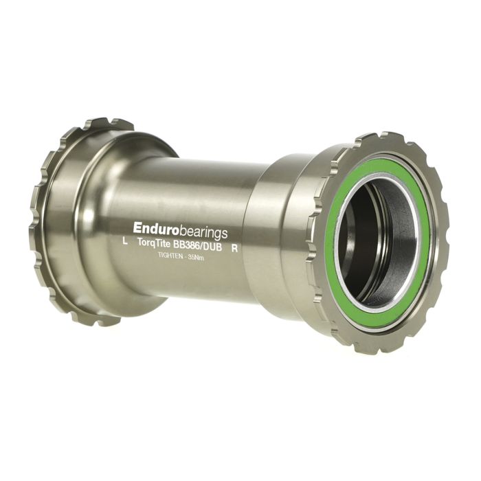 Enduro bearings torqtite bottom bracket - bb386 to dub - ss - graphite