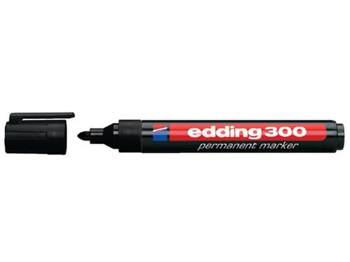 Edding 300 marker, line width 1.5-3 mm, black, 1 piece
