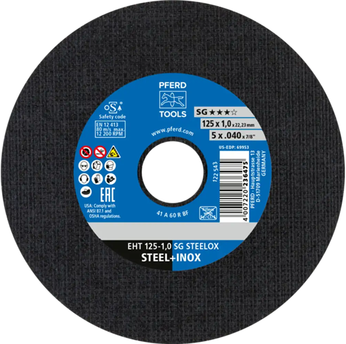 Pferd dss staal a60 125-1.0 | 25 stuk stuks