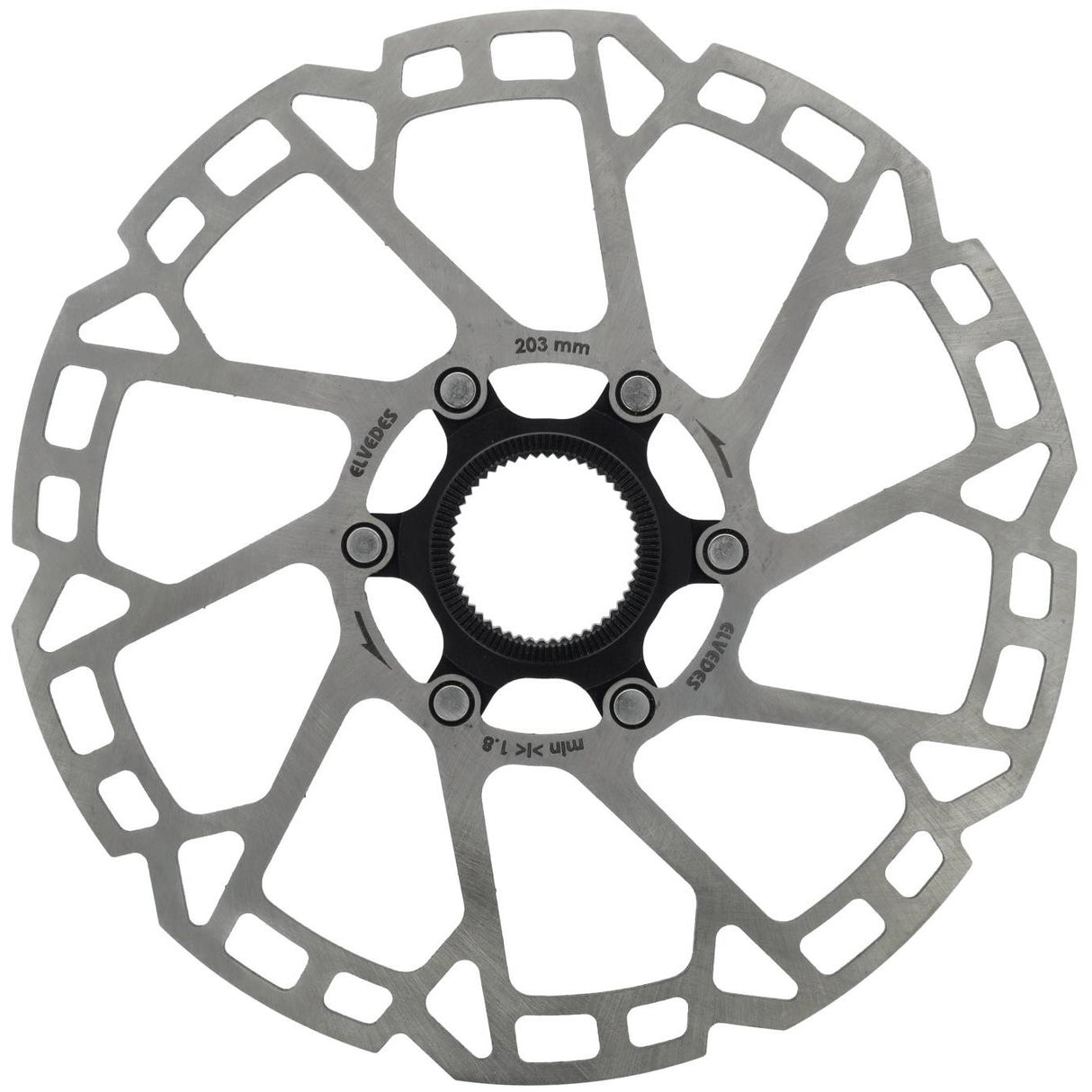 Elvedes brake disc center lock ø203mm t=2.0mm