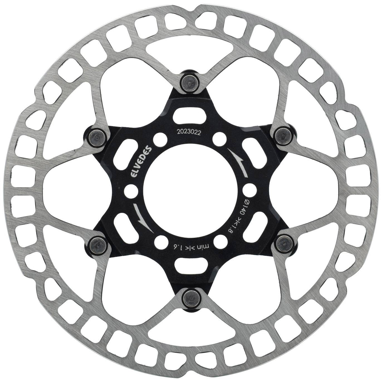 Disque de frein Elvedes 6 trous Ø140 mm t = 1,8 mm léger