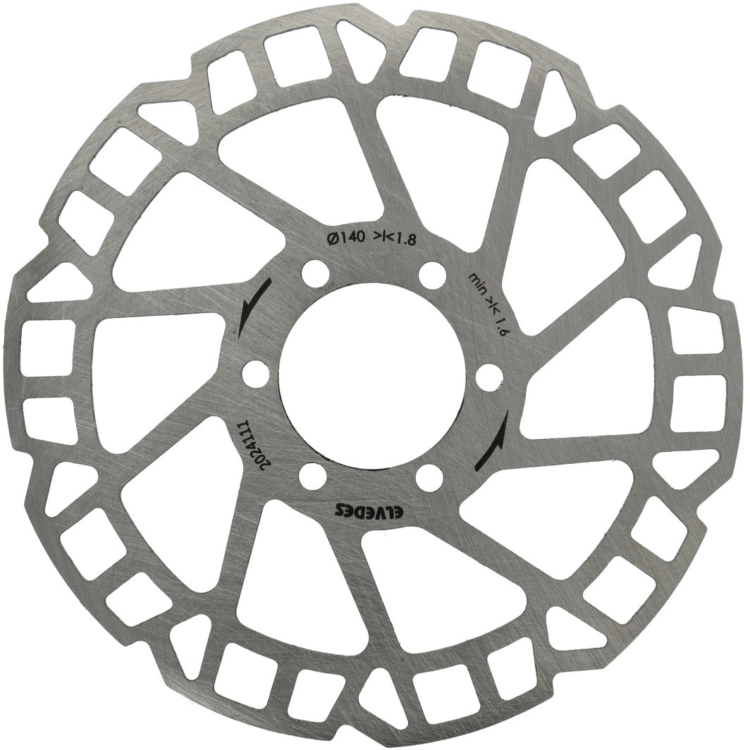 Elvedes brake disc 6-hole ø140mm d=1.8mm