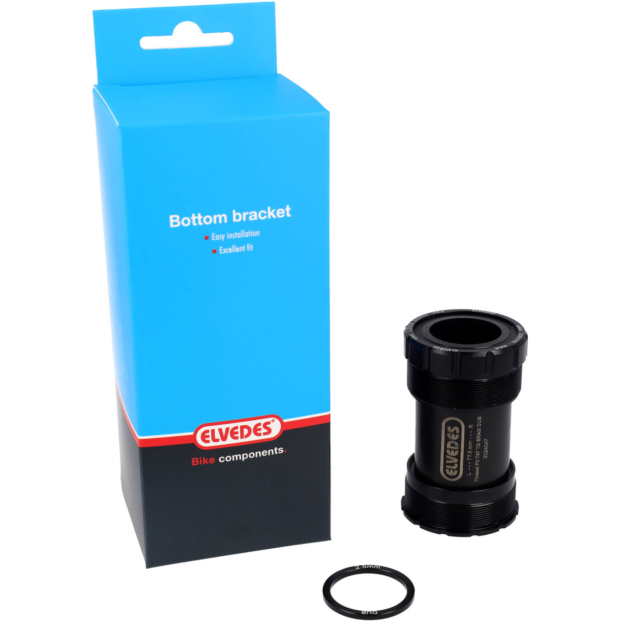 Elvedes bottom bracket thread fit t47a (cervélo) for sram dub