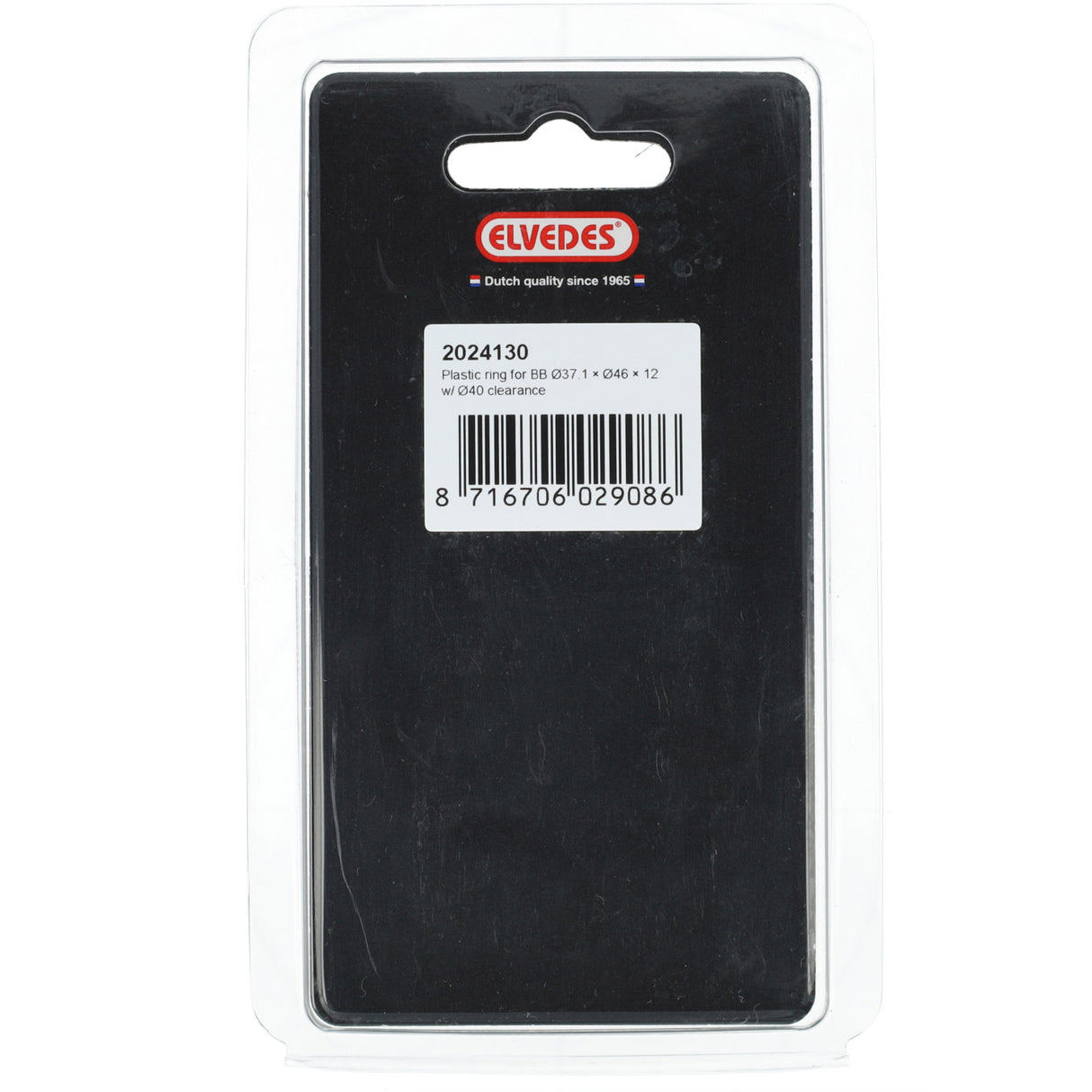 Elvedes ring bb ø37.1×ø46×12 with ø40 countersunk hole plastic