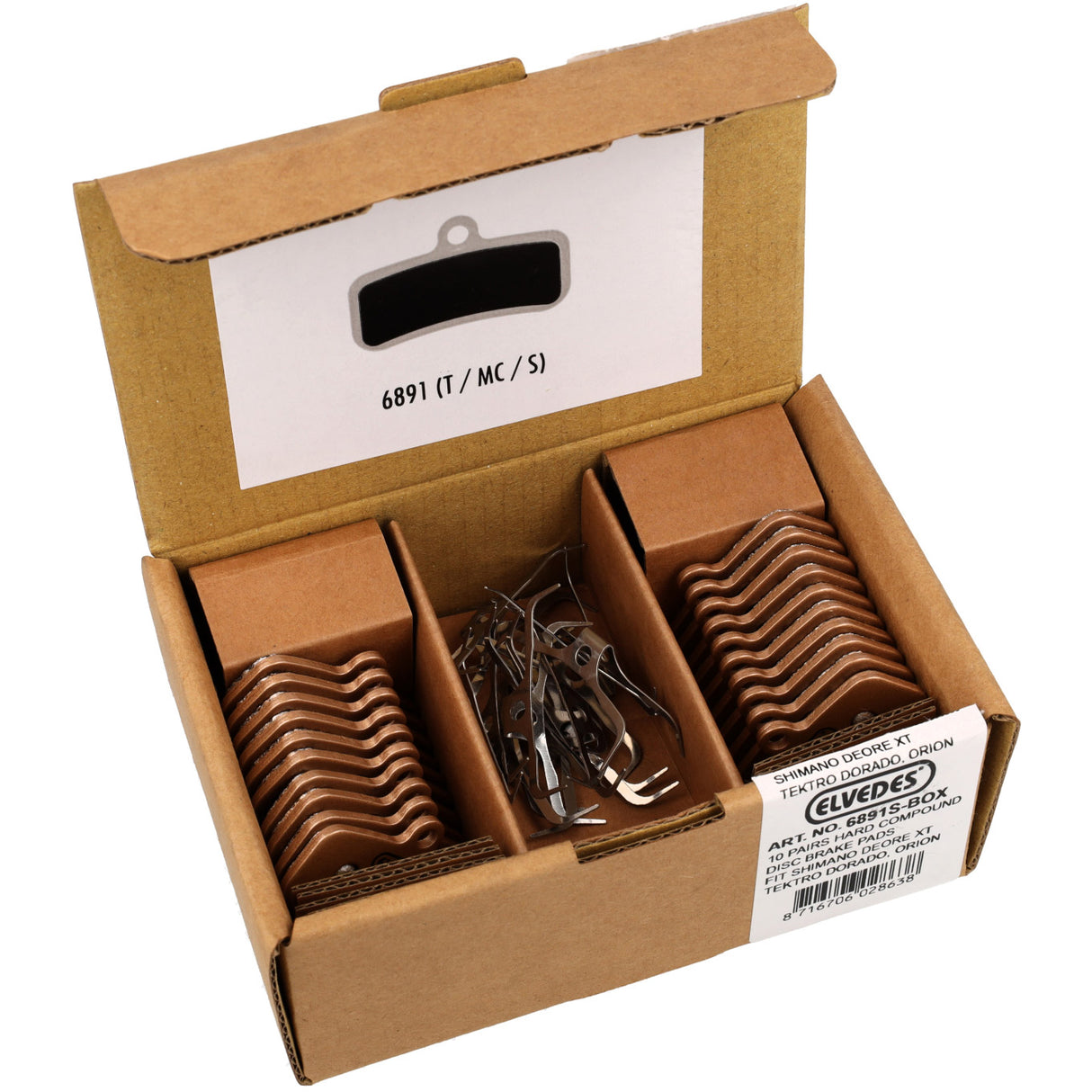 Blocs de frein à disque Elvedes 6891S Hard (10PR)