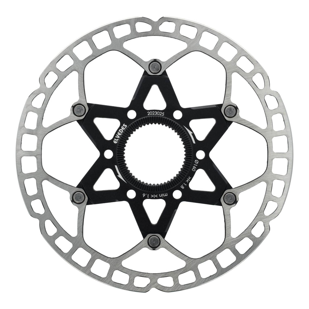 Elvedes brake disc center lock ø160mm t=1.8mm lightweight