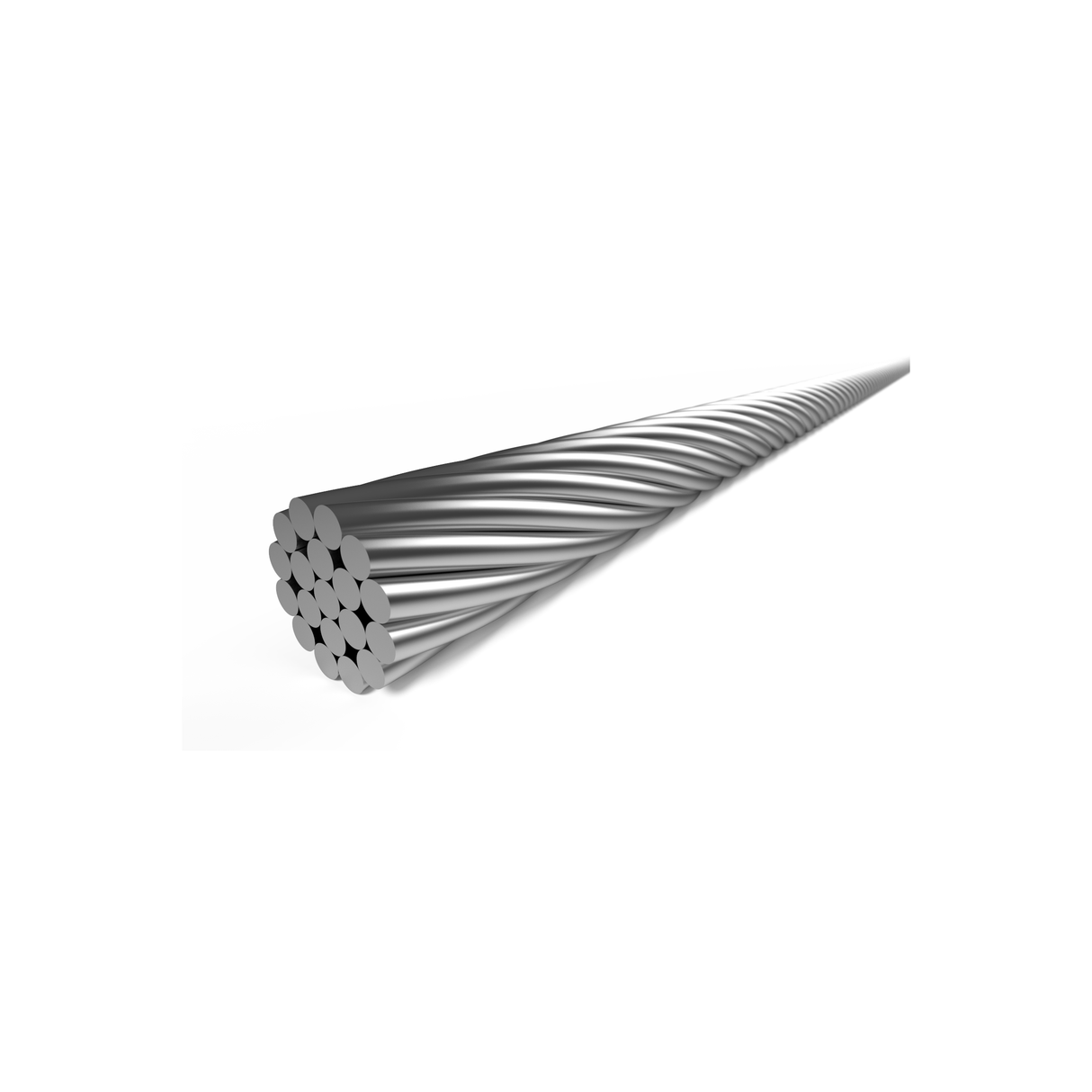Elvedes inner cable ø0.9mm 2500mm nø4x4 stainless steel (50 pcs)