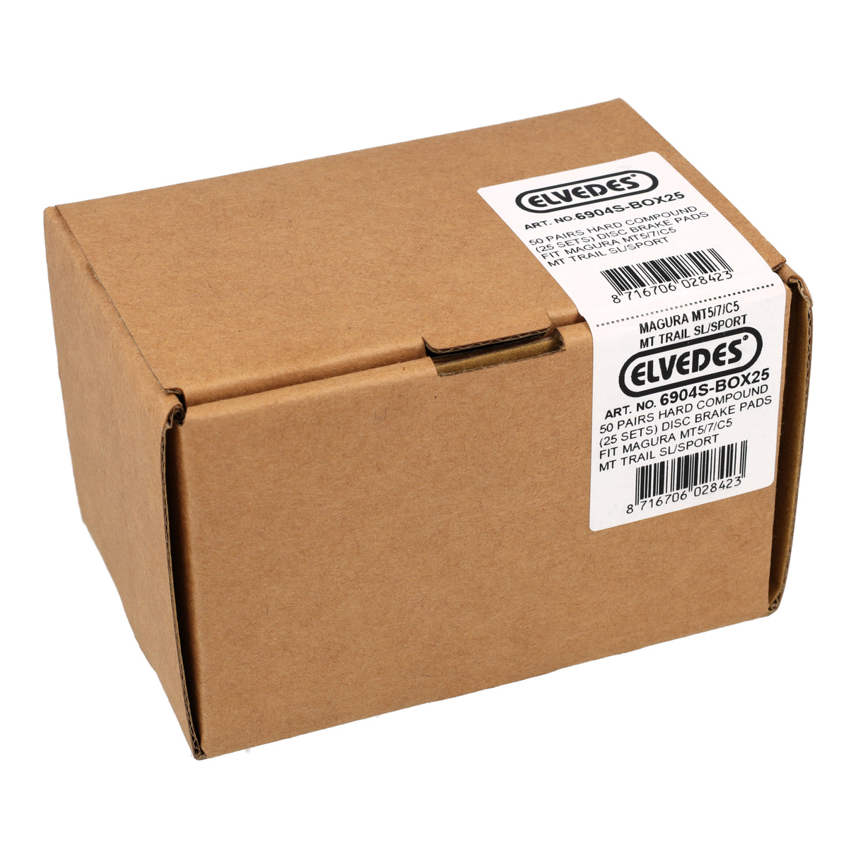 Plaquettes de frein à disque Elvedes 6904s dures (50pr)