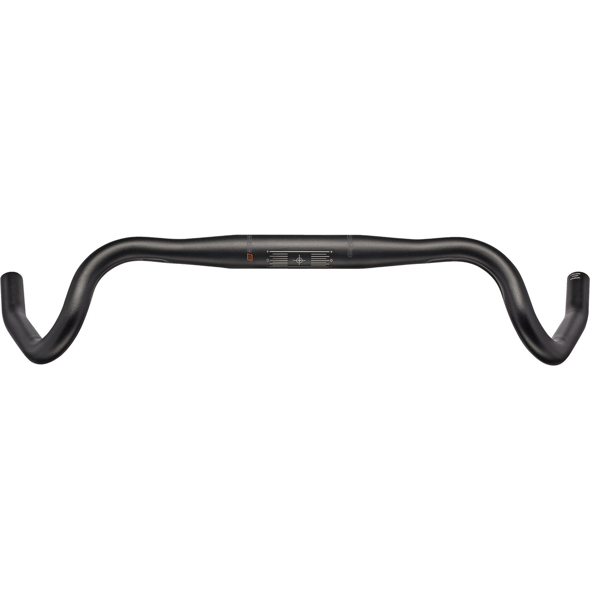 Elvedes ergotec handlebar gravel 440 580mm 31.8 21° alu black