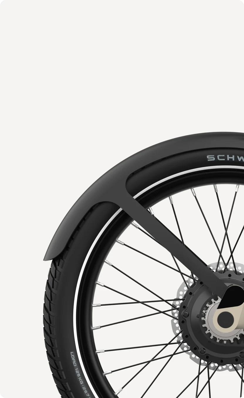 Eovolt mudguard rear afternoon pro black