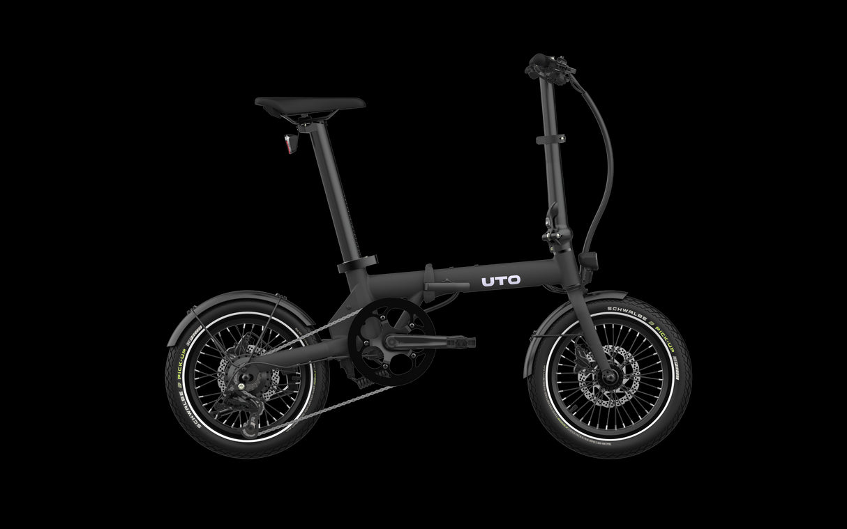 Uto elektrische vouwfiets og16 v0 zwart