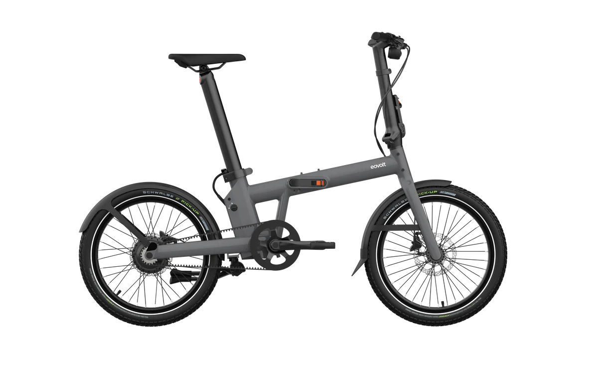Bicicleta eléctrica plegable Eovolt Evening Pro 20 V0 gris