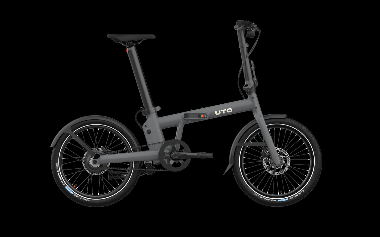 Uto elektrische vouwfiets pro20 v2 grijs