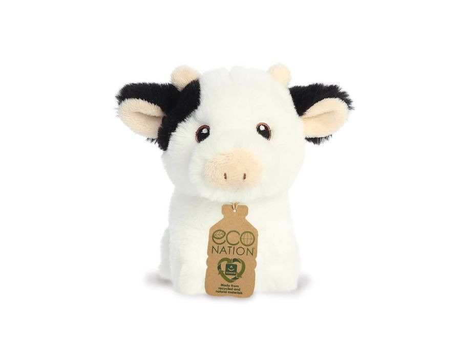 Eco Nation plush toy - mini - cow - 13 cm