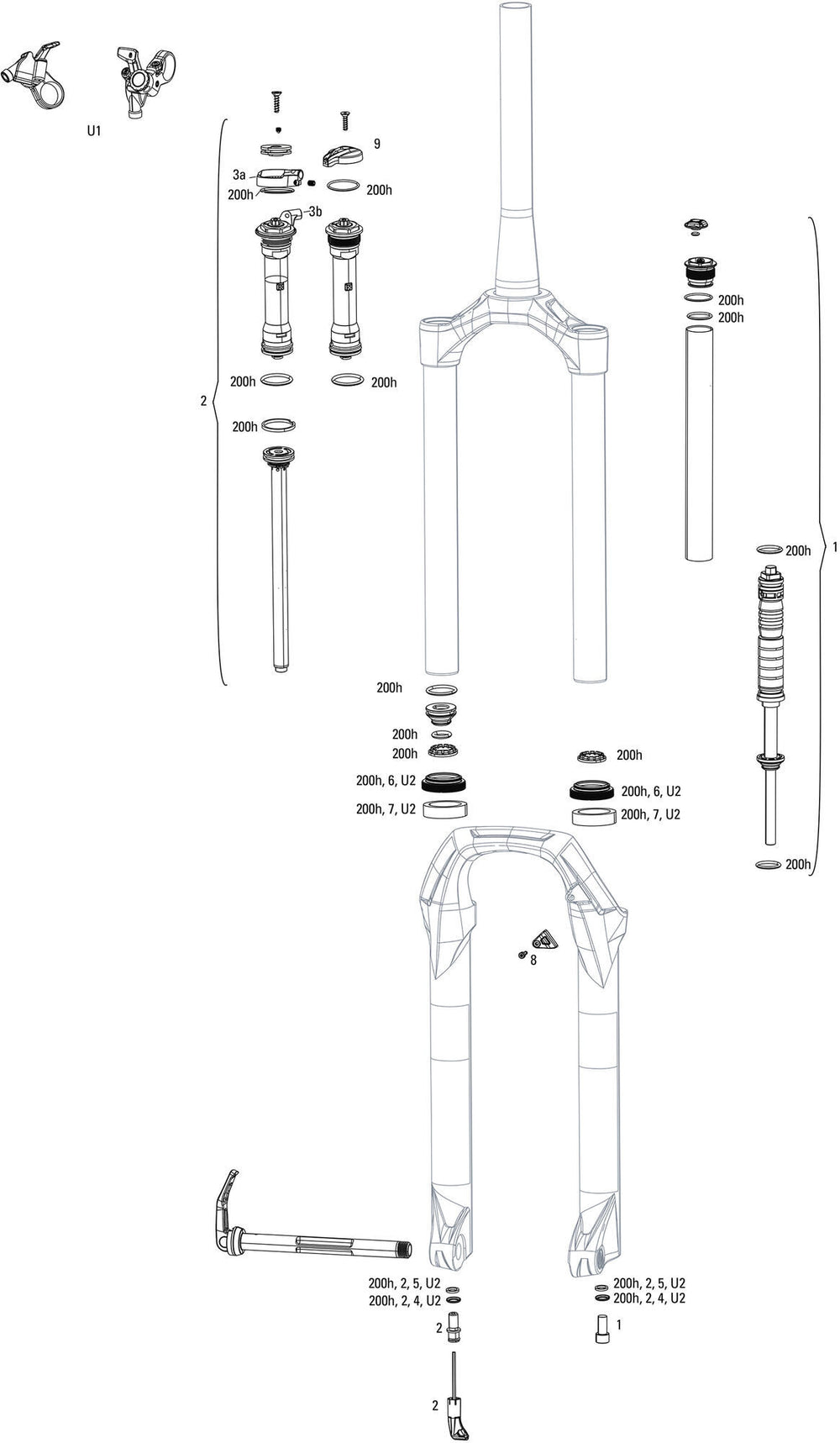 Rockshox suspension fork judy silver tk 27.5 boost susp.fork rs judy sil.tk 130mm black