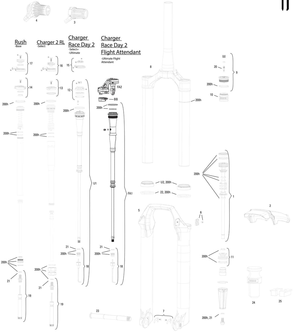 Rockshox suspension fork 29 sid ultimate flight att d1